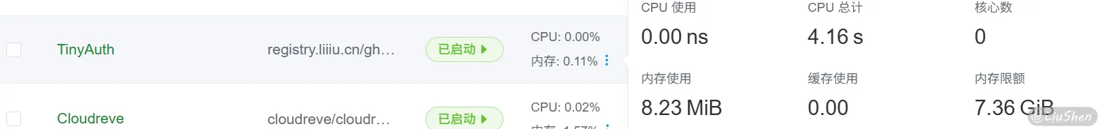 内存占用